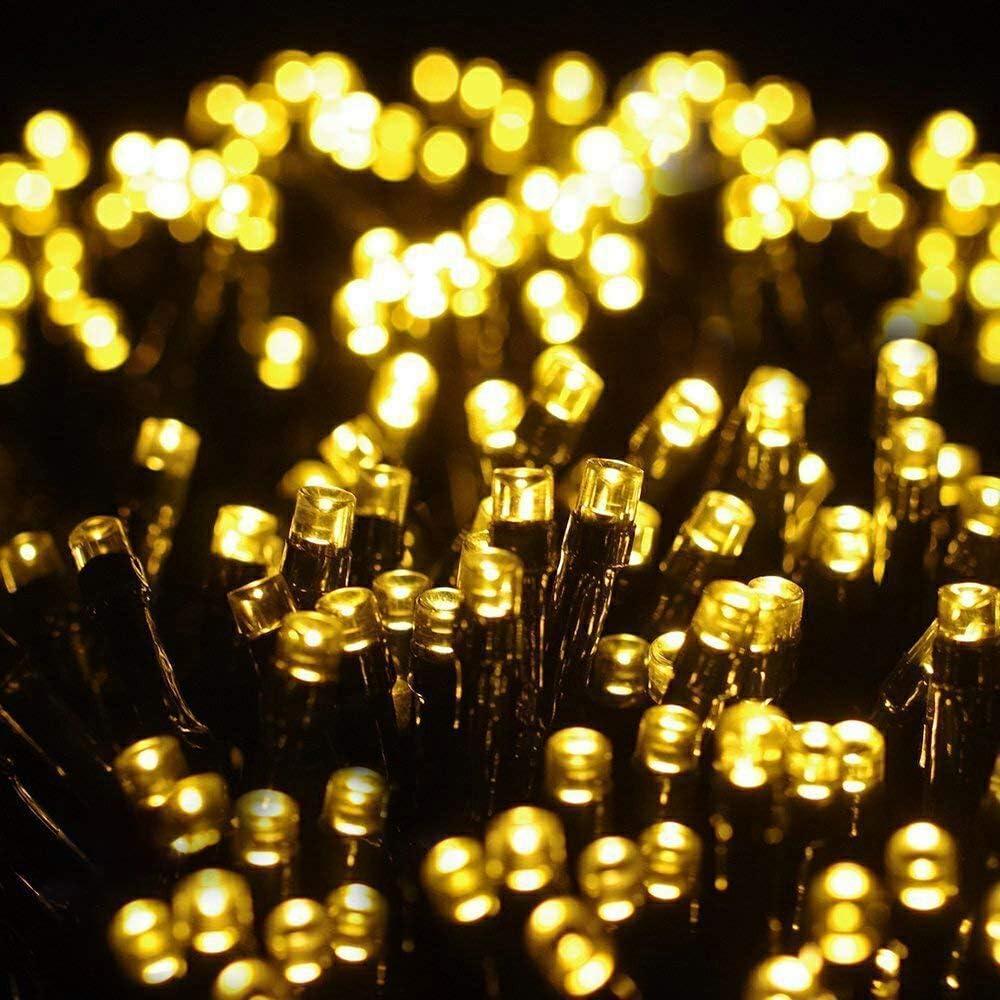 Quntis 82ft 1000 LED Cluster Christmas String Lights - Dark Green Wire Tree Lights - 8 Modes Outdoor Waterproof Plug-in for Holiday, Wedding, Party, Home Decor, Warm White