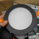 Ensenior 24Pack 4 Inch LED Recessed Ceiling Light, 5CCT, 750LM 9W 120V
2700K-5000K Selectable, 5%-100% Dimmable, Ultra-Thin Canless Wafer Downlight, Aluminum, Damp Rated, ETL&FCC&IC