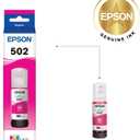 EPSON 502 EcoTank Ink Ultra-high Capacity Bottle Magenta Works with ET-2850, ET-2980, ET-2988, ET-3850, ET-3930, ET-3950, ET-4850, ET-4950 and other select EcoTank models
