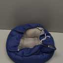 PRONOUS Navy Blue Bar Stool Seat Cushions, Round Stool Covers Pads with Ties Non Slip (14"x14"x4",1 Pack)