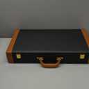 Premium Mahjong Tile Set, American Mahjong Set with 4 Racks and Pushers, 166 Mah Jongg Tiles with Wind Indicator, Dice & Chips, Manual, All In One Mahjong Gifts for Travel (Black Leatherette Case)