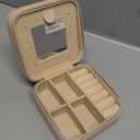 Inngeroo Mothers Day Mom Gifts for Wife Daughter Grandma, Travel Jewelry Case Box Organizer, Personalized Gifts for Women Teen Girls Mom Aunt Sister, Bridesmaid Gifts Traveling Essentials, Initial S