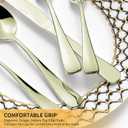 Silverware Set for 4, 20 Pieces Heavy Duty Stainless Steel Flatware Set, Mirror Polished Cutlery Utensil Set, Dinner Fork Knife Spoon Tableware Set for Home, Dishwasher Safe, Champagne Gold