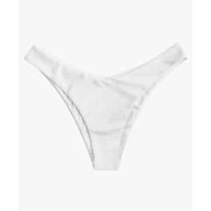 ZAFUL Women's High Cut Bikini Bottom Waist Solid Swimsuit Briefs Cheeky Bathing Suit Leg Swim Bottoms, L