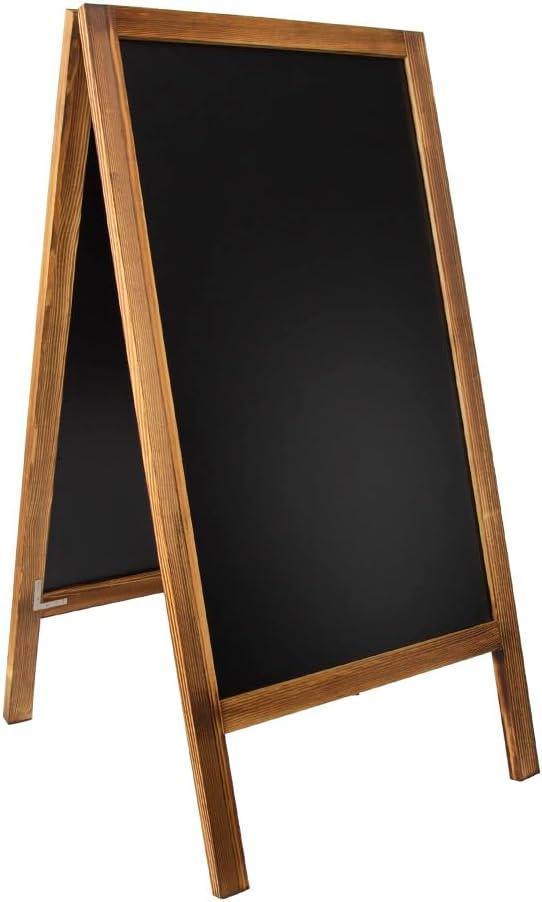 Wooden A-Frame Chalkboard Stand Type Menu Double-Sided Chalkboard Board Sign