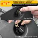 Truck Bed Storage Bin Code Lock Cover Compatible with 2022-2024 Ford Maverick Code Lock Design Bin Cover Bed Storage Bin Side Cover with Code Lock for 2023 Maverick Accessories