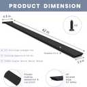 Hidden Island Countertop Support Bracket 2 Pack Black 42 Inch Heavy Duty Granite Countertop Bracket Iron Island Support Brackets for Granite Quartz Wood