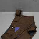 Floerns Women's Y2k Leather Mini Shorts Low Rise Buckle Belt Skinny Night Out Short Pants (Coffee Brown)