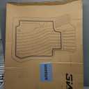 3W Floor Mats & Front Carpet Fit for 2015-2025 2026 Ford F150/ F-150 Lighting SuperCrew Cab (w/ o Fold Flat Storage), TPE All Weather Accessories Custom Fit Full Set Pick-up Truck Car Liners