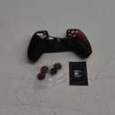 Anti-Slip PS5 Controller Skin, PS5 Controller Accessories, Non-Slip Silicone PS5 Controller Cover Case with Thumb Grip Gaps, Touch Pad Sticker and Cover Wrap Stickers (Single-Black)