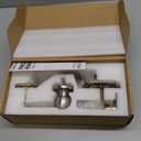 Front Door Handleset Entry Door Handle Set with Cove Knob for Right and Left Handed Sided Doors, Interior and Exterior Entrance Passage Lock, Satin Nickel