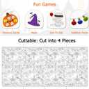 2 x AKEROCK Halloween Coloring Tablecloth Decorations, Halloween Crafts for Kids - Games, Activities, Poster, Gifts, Party Favors for Family or Classroom - 118 x 54 Inches