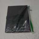 Professional Padfolio with Clipboard, Faux Leather Portfolio Folder Binder, Legal Pad Holder for A4 Letter Size Notepad, Resume, Writing Pad, Ideal Organizer for Business Office Conference, Black