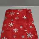 LUSHVIDA Christmas Tablecloth Rectangle - 60x84 inch Snowflakes Foil Print Pattern Washable Wrinkle Resistant Holiday Tablecloths for Christmas Family Gathering, Dining Room Table 130GSM