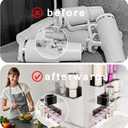 Magnetic Stanley Cup Holder for Fridge Water Bottle Organizer for Stanley 30/40 oz Tumblers Lid Organizer, Magnetic Tumbler Organizers for Stanleys Cup Accessories Ideal for Gifts