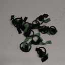 Gandeer 12 Pcs Christmas Napkin Rings Bow Velvet Napkin Holders Buckle for Wine Bottles Xmas Candlestick Holiday Birthday Party Anniversary Dinner Wedding Dining Table Decoration(Dark Green)