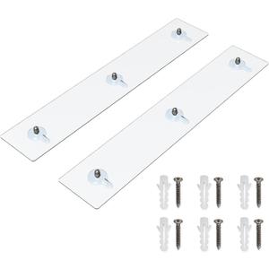 2 Pack Shower Caddy Adhesive for Replacement, No Drilling Strong Transparent Adhesive for Shower Caddy