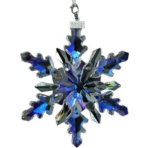 2024 Christmas Ornament Crystal Snowflake Ornaments Annual Edition Christmas Tree Ornament Home Gifts (2024-Colorful)