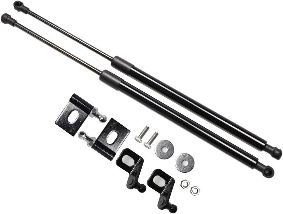 TSUBASA Lift Supports for Toyota bB XP30 for Scion xB XP30 2000-2005 Front Bonnet Hood Modify Carbon Fiber Gas Charged Shock Dampers Spring Struts Bar (2 PCS) (Normal Black)