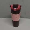 Owala FreeSip Sway Insulated Stainless Steel Water Bottle with Two-Way Spout, Built-In Straw and Bucket Handle, Made for Travel, School, and Sports, 30oz, BPA Free, Leak Proof, Black Cherry