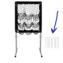 Pitching Net, 9 Hole Pitching Net With Strike Zone Baseball Softball Pitching Target Adjustable Training Equipment For Hitting Pitching