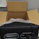 Sporacingrts Center Console Armrest Organizer with LED Light, USB Port, Cup Holders, Armrest, Padded Top Lid - Ideal for Business Upgrade Center Console Organizerand (Black)