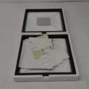 MUYE 12x12 Floating Frames Set of 2,Double Glass Picture Frame Display Any Size Photo up to 12x12,Wall Mount or Tabletop Standing,Black