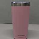 SUNWILL Travel Coffee Tumbler 20 oz, Insulated Mug with Lid, Stainless Steel Cup for Hot and Cold Drinks, Powder Coated Sakura