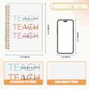 Boho Teachers Spiral Notebook, End of Year Teacher Gifts Journaling Notebooks, Teacher Appreciation Gifts Journals for Writing, Inspirational Teach Notebooks for Note Taking, 5.5x8.3 Inch