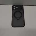 360 Spin Magnetic Stand for iPhone 17 Pro Max Case, [Fit for MagSafe][Military Protection][Full Camera Protection] Adjustable Kickstand iPhone Case for iPhone 17 Pro Max 6.9", Black