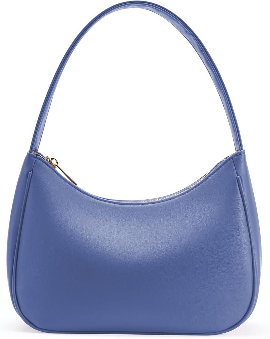 Women's Shoulder Bags, Small Hobo Tote Elegant Clutch Purse with Zipper Closure