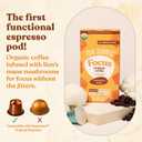 Four Sigmatic Focus Coffee Pods Compatible with Nespresso Original | Organic Medium Roast Espresso with Added Focus | Mushroom Coffee Enhanced with Lion's Mane | Medium Roast 10ct (EXP 05/21/27)