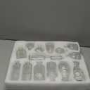 Glass Bud Vase 15 Pcs for Centerpieces Wedding,Home Decor,Bud Vases in Bulk for Flowers,Small Vases for Christmas,Birthday Party,Wedding,Valentine's Day,Mother's Day,Other Events Decorations(Clear)