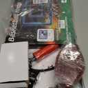 Indoor Basketball Hoop for Kids - Over The Door Mini Basketball Hoop with LED Light & Scoreboard, Includes 3 Balls & Air Pump - Basketball Toys Gifts for 4-12 Year Old Boys Girls (Blue)