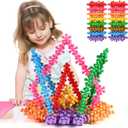 TOMYOU 400 Pieces Building Blocks Kids STEM Toys Educational Building Toys Discs Sets Interlocking Solid Plastic for Preschool Kids Boys and Girls Aged 3+, Safe Material Creativity, Medium