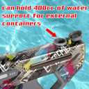 EMERBU Electric Squirt Water Gun Nova of EMERBU Aqua Series - LED Light - 7.4V High Power - AutomaticManual Modes - Automatic Water Absorption - High Speed - Long Range - High-Capacity