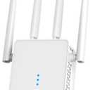 WiFi Extender Signal Booster: Internet Repeater Range Covers Up to 6665 Sq.ft and 18+ Devices