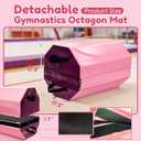 Detachable Octagon Gymnastics Mat, 17.5"x17.5"x23" Home tumbling mat, suitable for various gymnastic positions with High-Density Foam & Waterproof Cover