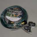 Garden Hose Leakproof for Gardener: 1/2 PVC Water Hoses with GHT Fittings - 10 FT No Kink and Flexible for Outdoor Watering (Green)