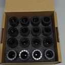 Dynofit 14mmx1.5 OEM Lug Nuts Fit F-250 F-350 2017-2024, 32pcs Flat/Mag Seat Factory Wheel Nuts for Heavy Duty Truck, One-Piece Design Chrome Stock Lug Nuts Replace OE#HCPZ-1012-B HCPZ-1012-A