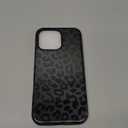 Magnetic for iPhone 16 Pro Max Case Cute Black Leopard Phone Case, Shockproof Slim TPU and Hard PC Protective Phone Cover Compatible with MagSafe Designed for Women Girls