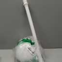 Clorox Toilet Plunger with Hideaway Holder Caddy Heavy-Duty Compact Design with Non-Skid Rubber Base for Bathroom Convenient Storage Toilet Unclogger, 6.5x19.5-Inch, White