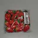 24pcs Realistic Artificial Strawberries Decorative Fruit Models Plastic for Home Store Event Education