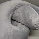 Momcozy Pregnancy Pillows for Sleeping, U Shaped Full Body Maternity Pillow with Removable Cover - Support for Back, Legs, Belly, HIPS for Pregnant Women, 57 Inch Pregnancy Pillow for Women, Grey