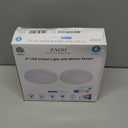 ZAGO LED 6" 120 Volts Closet Light Wired, PIR Motion Sensor Ceiling Disc Light, 15W, 1100 Lumens, CRI>80, 5000K Daylight White for Closet, Laundry, Garage, Pantry, Wet Location, ETL, White, 2 Packs