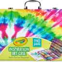 Crayola Inspiration Art Case Coloring Set - Tie-Dye (140ct), Art Supplies Set for Kids, Drawing Kit, Travel Gift for Girls & Boys, Ages 5+