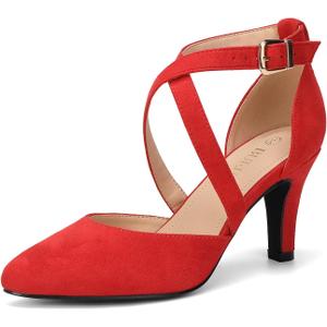 Women's 3In Closed Toe Heel Pumps Dress Shoes for Women (8)