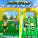 Baralir Duck-Themed Inflatable Bounce House with Extra Wide Slide & Climbing Wall, Basketball Hoop, Ring Toss, Punching Bag, 2-in-1 Splash Pool/Ball Pit - Indoor/Outdoor Jumping Castle for Toddlers, Super large trampoline area