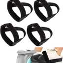 4PCS Leg Exerciser Machine Pedal Straps, Leg Exerciser Traction Straps,Adults Seniors Sitting Fitness Home Office Sports Accessories