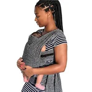 Boppy ComfyFit Adjustable Baby Carrier, 8-35lbs, Heathered Gray, Hybrid Carrier, Newborn to Toddler with Adjustable Straps & Comfort of A Baby Wrap
